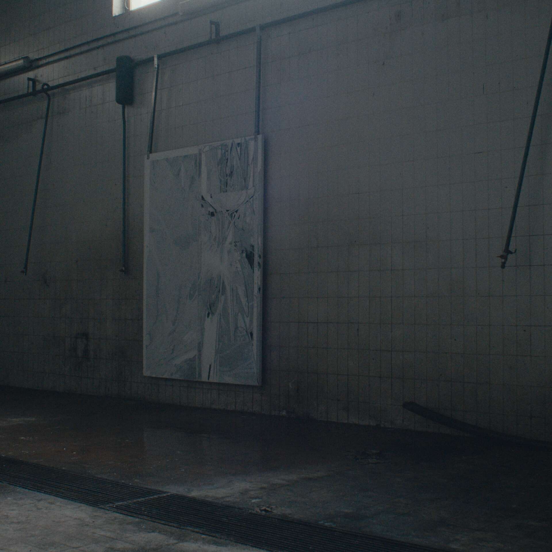 Maša Knapič, Anathema, mixed technique, 2 x (75) x 210 cm, 2022