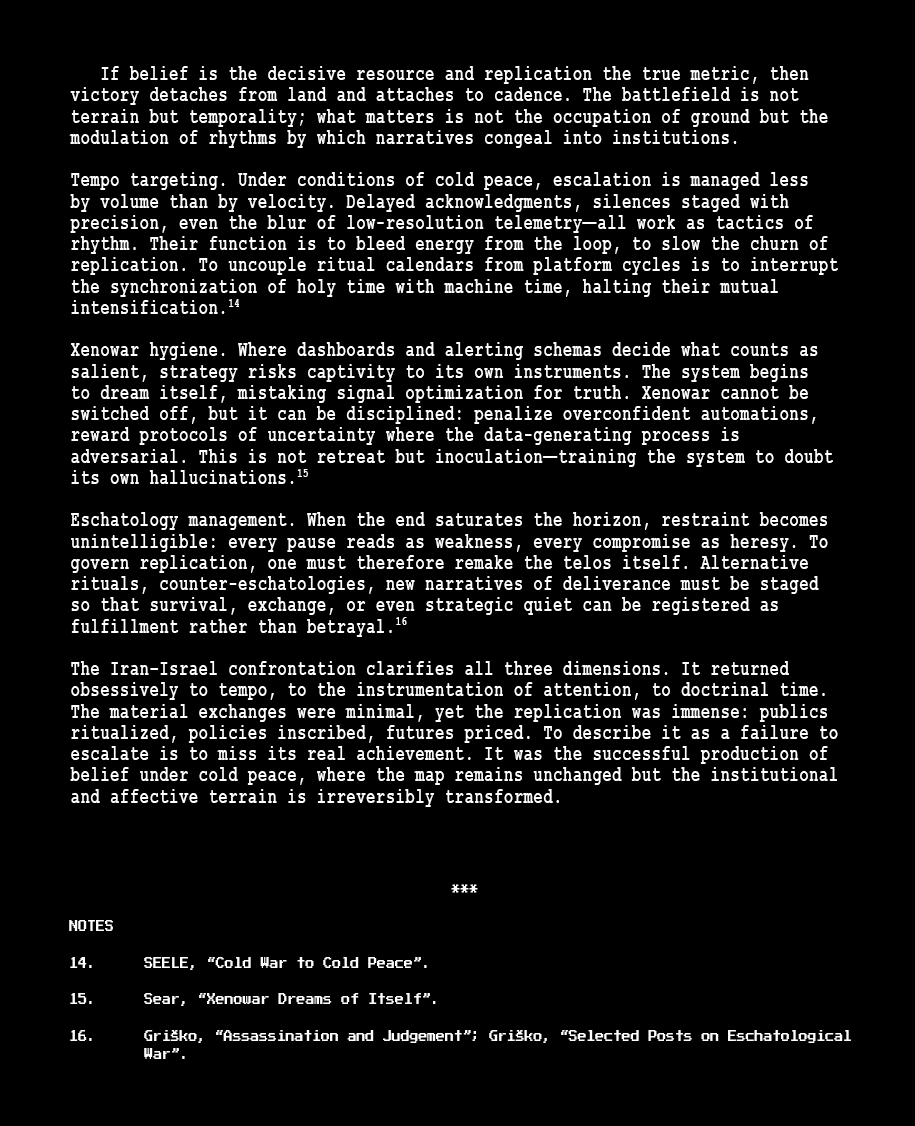 Hyperstitional Deterrence